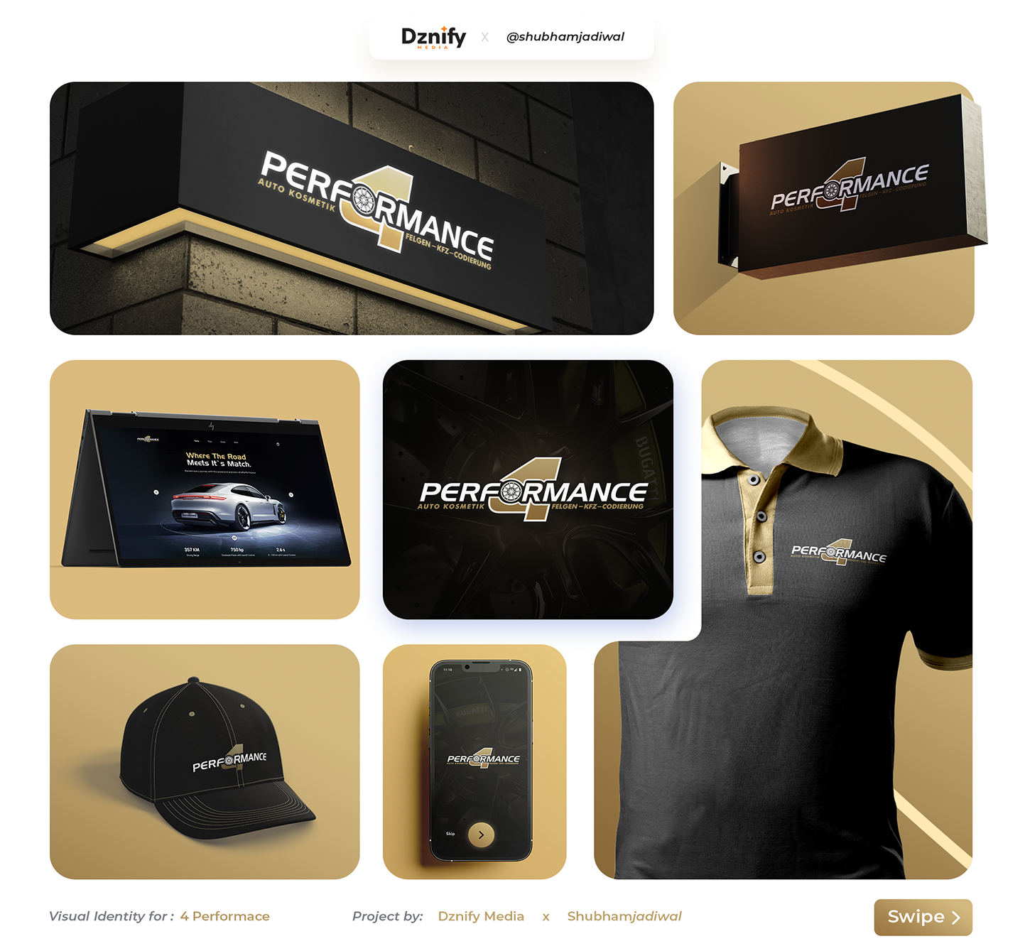 A macintosh on a yellow background.